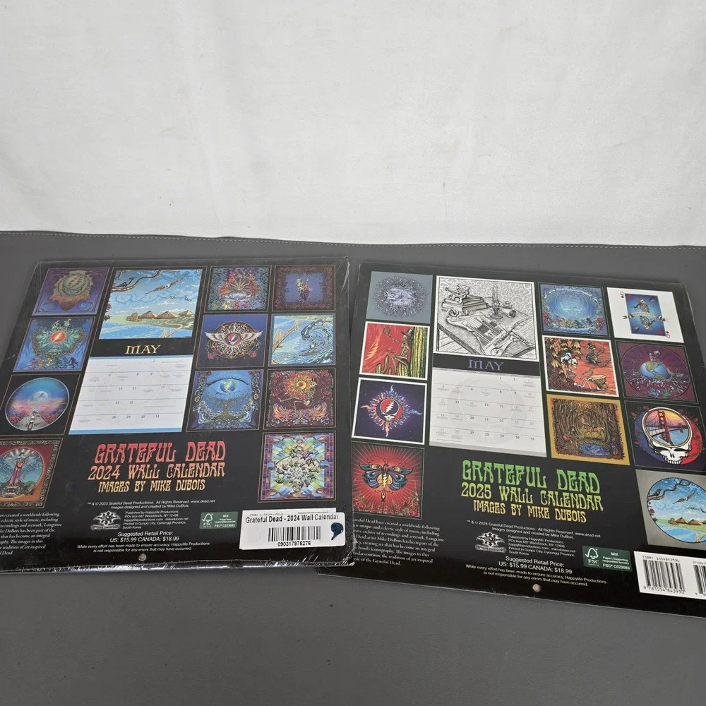 13 Grateful Dead Wall Calendars Mike DuBois Art 2009-2025 Psychedelic Rock Music